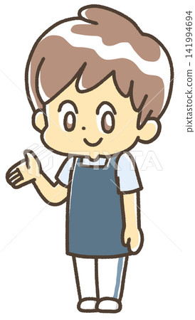 A man in an apron (here) A man in an apron (here) 141994694