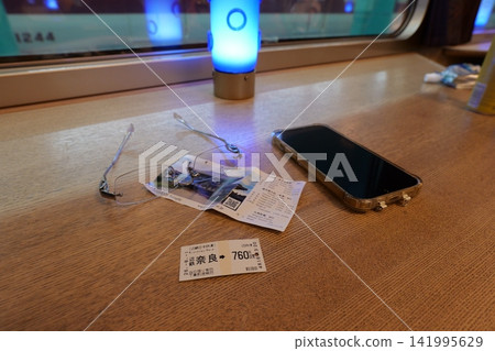 Travel with Kintetsu Nara train interior with view of Nara Station, Japan Travel with Kintetsu Nara train interior with view of Nara Station, Japan 141995629