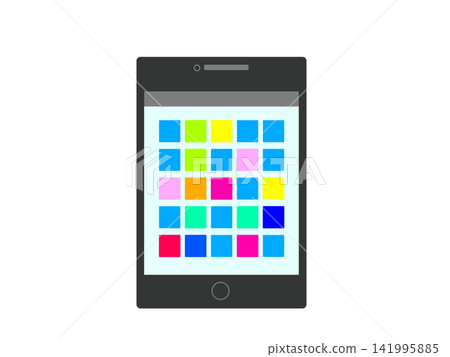Illustration of a smartphone screen Illustration of a smartphone screen 141995885