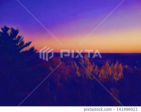 Soft Pink Sunset Seascape Soft Pink Sunset Seascape 141996021