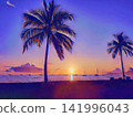 Palm Trees at Purple Sunset 141996043