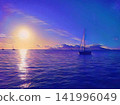 Sailboat at Golden Sunset 141996049