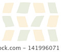 A set of loosely drawn parallelogram shapes (yellow and green) 141996071