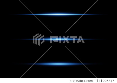 Blue glowing light streaks generating abstract futuristic energy lines on a black background Blue glowing light streaks generating abstract futuristic energy lines on a black background 141996247