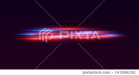 Light streaks creating dynamic motion and digital speed on a dark background Light streaks creating dynamic motion and digital speed on a dark background 141996292