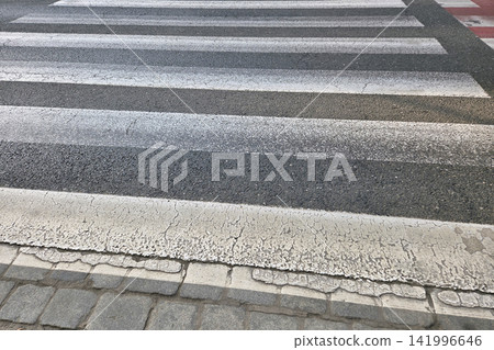 Urban Pedestrian Crosswalk on City Street for Transportation Safety Design Urban Pedestrian Crosswalk on City Street for Transportation Safety Design 141996646