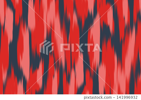 Abstract ikat art background. Uzbekistan ikat pattern. Uzbekistan fabric pattern design for background, wallpaper, textile, art, clothing, wrapping paper, scarf, carpet, print, Uzbek fabric Abstract ikat art background. Uzbekistan ikat pattern. Uzbekistan fabric pattern design for background, wallpaper, textile, art, clothing, wrapping paper, scarf, carpet, print, Uzbek fabric 141996932