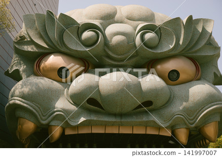 Lion Buddist temple Pagoda at the Namba Shrine in Osaka Japan Lion Buddist temple Pagoda at the Namba Shrine in Osaka Japan 141997007