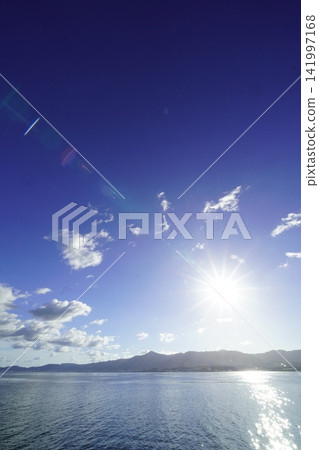 Blue sky and Lake Biwa Blue sky and Lake Biwa 141997168