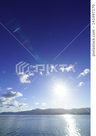 Blue sky and Lake Biwa Blue sky and Lake Biwa 141997170