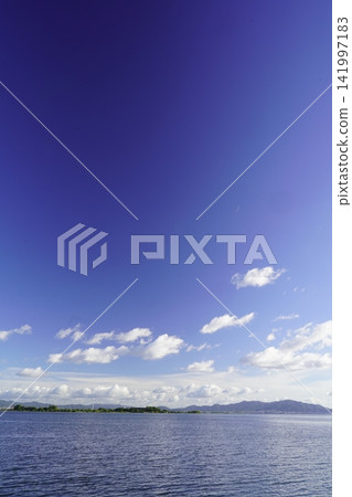Blue sky and Lake Biwa Blue sky and Lake Biwa 141997183
