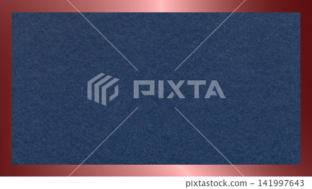 Textured dark blue paper background with metallic wine border. Backdrop with frame, copy space for banner, presentation Textured dark blue paper background with metallic wine border. Backdrop with frame, copy space for banner, presentation 141997643