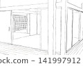 日式房間線描圖 141997912
