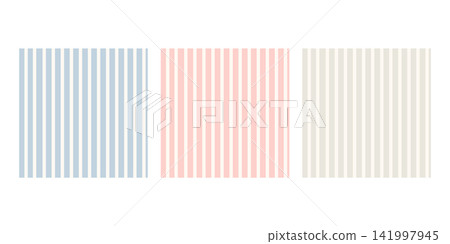 Simple minimal pastel seamless stripe pattern set in blue pink beige Simple minimal pastel seamless stripe pattern set in blue pink beige 141997945