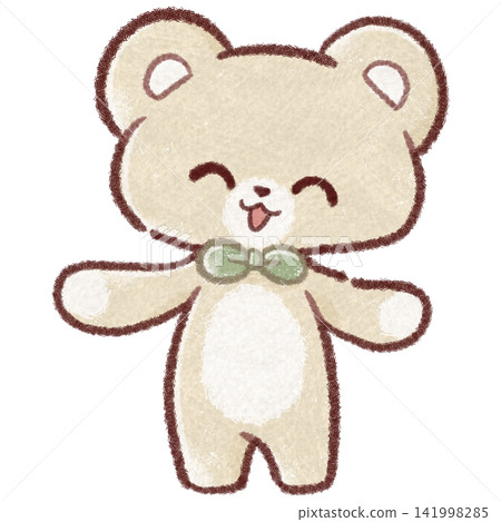 A bear with its arms outstretched and smiling. A bear with its arms outstretched and smiling. 141998285