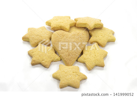 baked biscuits of various butter shapes baked biscuits of various butter shapes 141999052