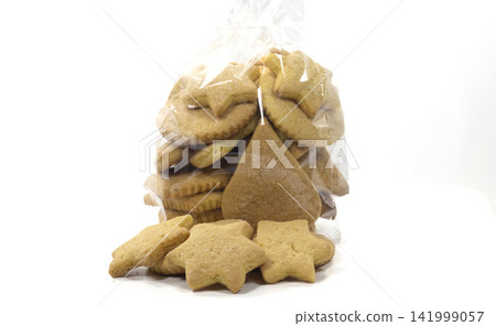 baked biscuits of various butter shapes baked biscuits of various butter shapes 141999057
