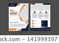 Modern corporate business flyer template designed for future-oriented finance, investment, business growth, financial planning, stock market strategy, wealth management, corporate consulting, economic 141999397