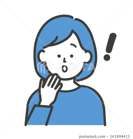 Illustration of a surprised person Illustration of a surprised person 141999411