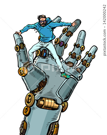 Humans are resisting artificial intelligence. AI is escaping human control. It's a tool in human hands. 142000242