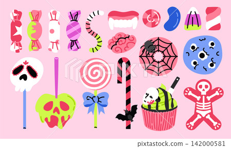 Cute Halloween Candy and Spooky Treats Cute Halloween Candy and Spooky Treats 142000581