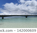 Beautiful coral reef sea and clouds | Kouri Island | Okinawa 142000609