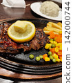 Steak grilled on a hot plate | Okinawa 142000744