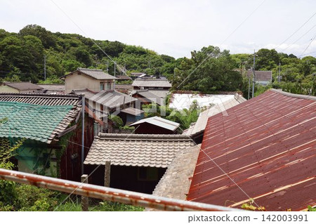 Inujima Island in Okayama Prefecture and the surrounding scenery, private houses Inujima Island in Okayama Prefecture and the surrounding scenery, private houses 142003991