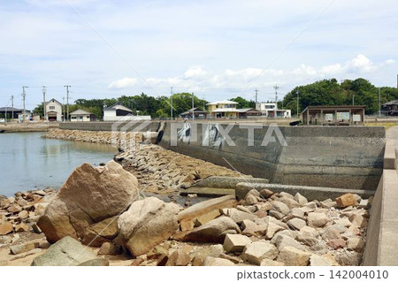 岡山縣犬島及其周邊景色和港口 岡山縣犬島及其周邊景色和港口 142004010