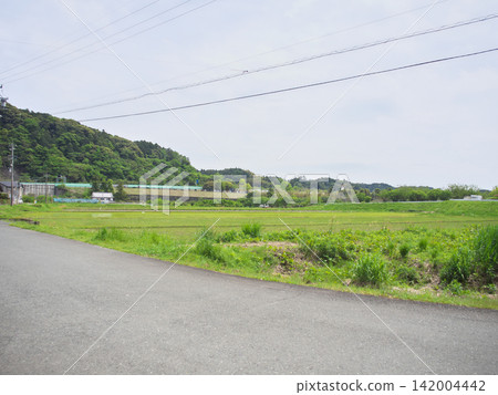 View from in front of the torii gate of Kotomama Hachimangu Shrine, May 142004442