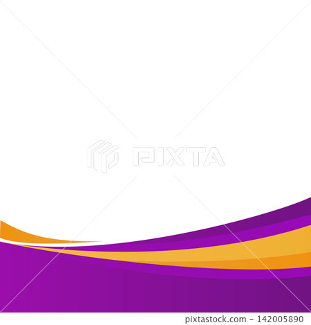 Background design template with abstract shapes. Wave abstract art background template 142005890