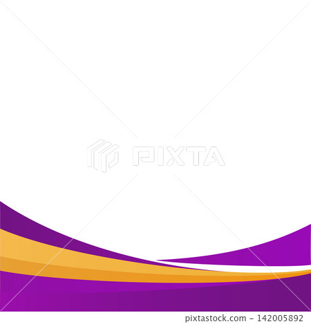 Background design template with abstract shapes. Wave abstract art background template 142005892