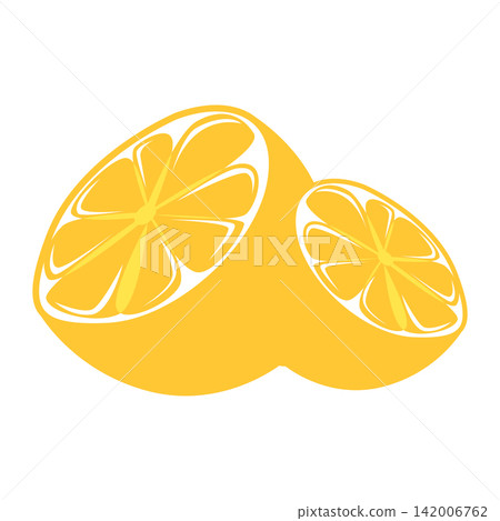 Lemon fruit design illustration template fresh fruit 142006762