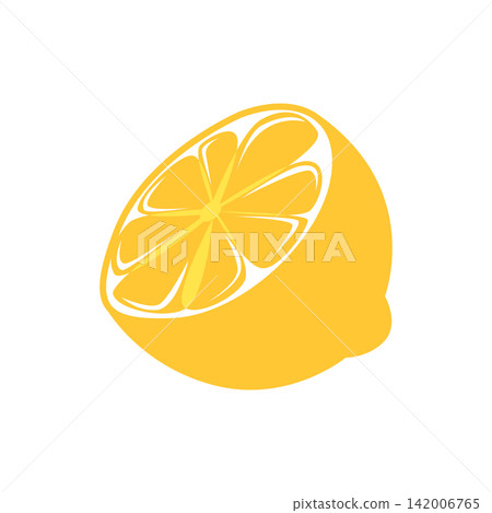 Lemon fruit design illustration template fresh fruit Lemon fruit design illustration template fresh fruit 142006765