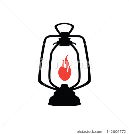 Rustic style lantern design, retro vintage decor, outdoor camping adventure. Rustic style lantern design, retro vintage decor, outdoor camping adventure. 142006772