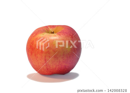Red apple, harvest and nutrition with wellness, organic and healthy snack isolated on white studio background. Empty, promotion and fruit with diet plan, nature and produce with mockup space or vegan Red apple, harvest and nutrition with wellness, organic and healthy snack isolated on white studio background. Empty, promotion and fruit with diet plan, nature and produce with mockup space or vegan 142008328