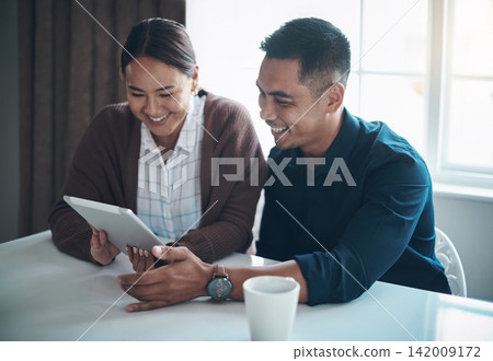 Budget, laptop and couple in house, smile and online with internet, technology and tax with loan. Mortgage, woman and man, planning and home office, brainstorming and payment of bills with economy Budget, laptop and couple in house, smile and online with internet, technology and tax with loan. Mortgage, woman and man, planning and home office, brainstorming and payment of bills with economy 142009172