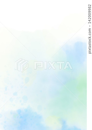 Watercolor background with soft blue-green and yellow pastel colors blending together, creating a transparent, abstract design. Watercolor background with soft blue-green and yellow pastel colors blending together, creating a transparent, abstract design. 142009982