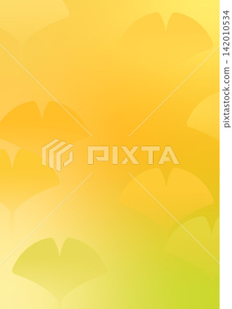 Autumn sale banner background template with yellow ginkgo leaf pattern and copy space 142010534