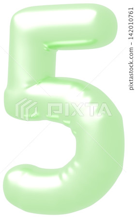 3D image_balloon_5_黃綠色 142010761
