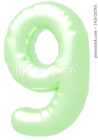 3D image_balloon_9_黃綠色 3D image_balloon_9_黃綠色 142010765