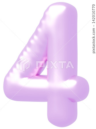 3D image_balloon_4_purple 3D image_balloon_4_purple 142010770