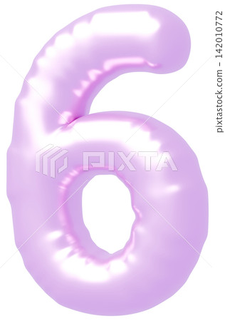 3D image_balloon_6_purple 3D image_balloon_6_purple 142010772
