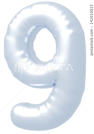 3D image_balloon_9_silver 3D image_balloon_9_silver 142010815