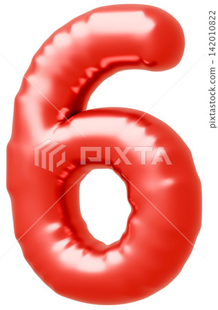3D image_balloon_6_red 3D image_balloon_6_red 142010822