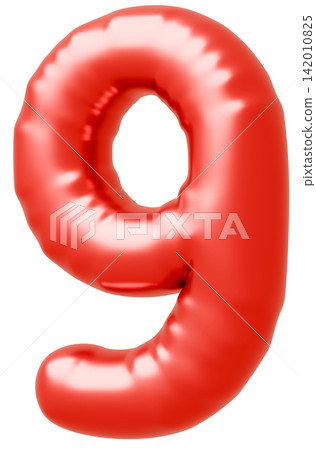 3D image_balloon_9_red 3D image_balloon_9_red 142010825