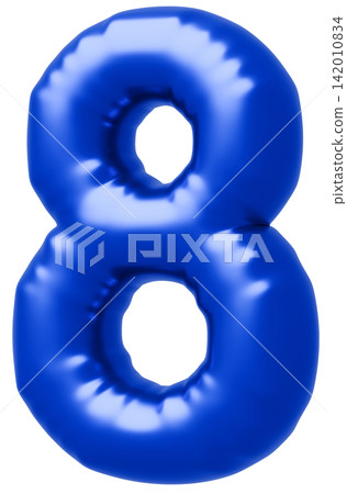 3D image_balloon_8_blue 3D image_balloon_8_blue 142010834