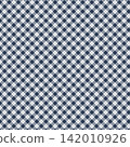 A muted navy argyle check pattern; a classic and elegant check pattern. 142010926