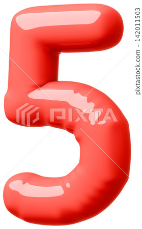 3D image_balloon_5_red 142011503