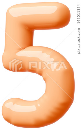3D image_balloon_5_orange 3D image_balloon_5_orange 142011524